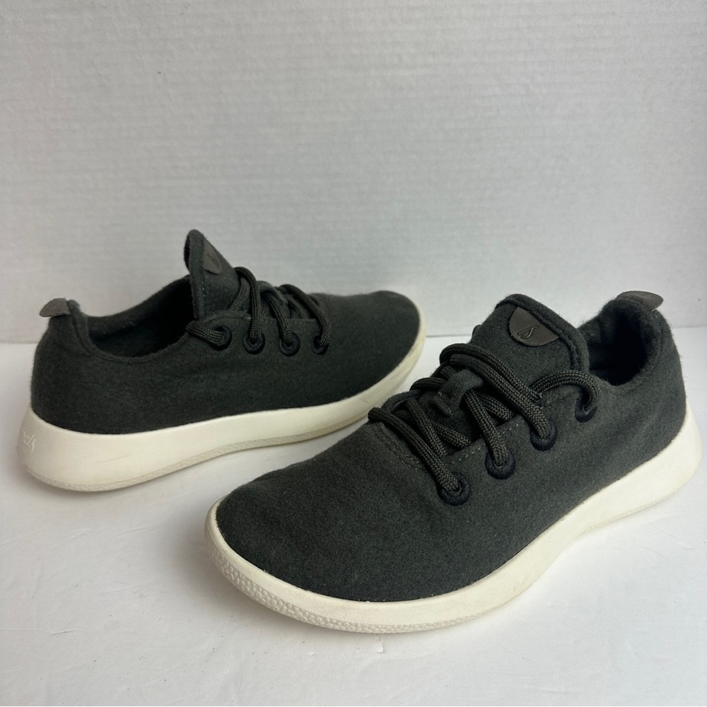 allbirds Women's Merino Wool Runners Sneakers in Jackalberry Dark Green Womens 7 - Picture 12 of 12
